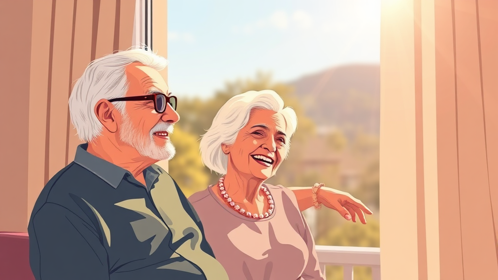 실버스테이 입주 자격 및 조건 (illustration 스타일)