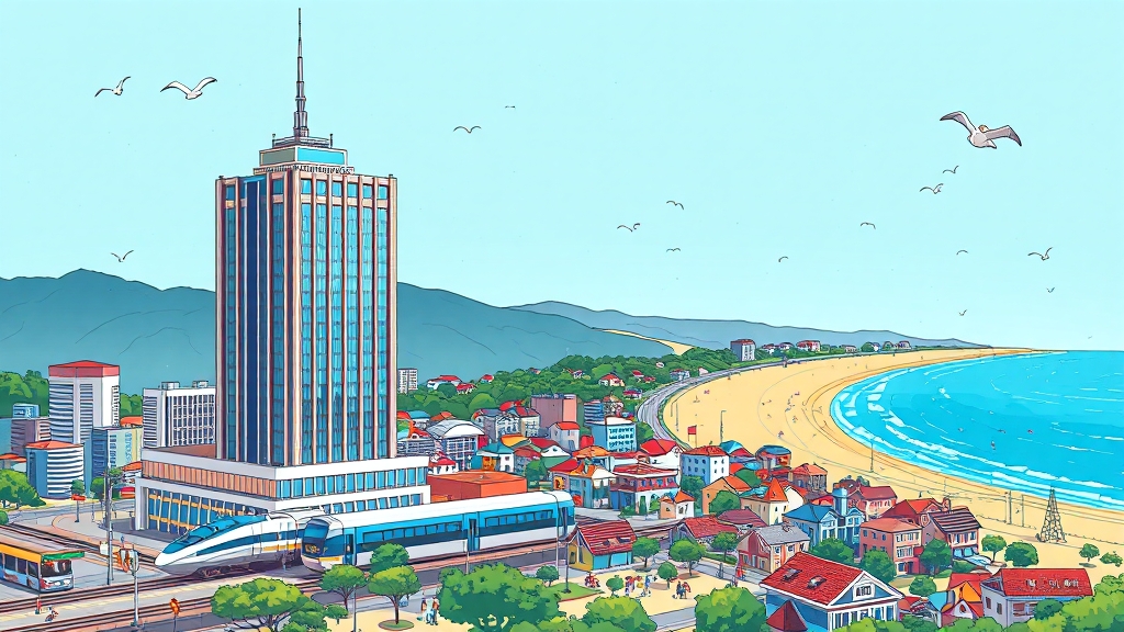 교통망 및 생활 인프라 분석 (cartoon 스타일)
