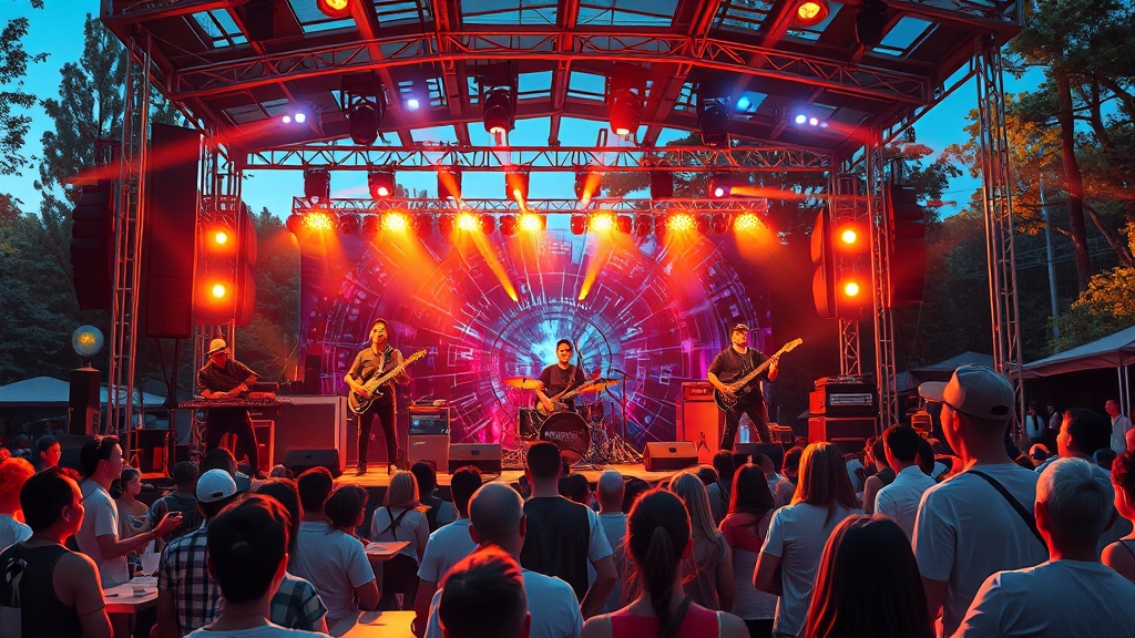 록페스티벌 라인업 (realistic 스타일)