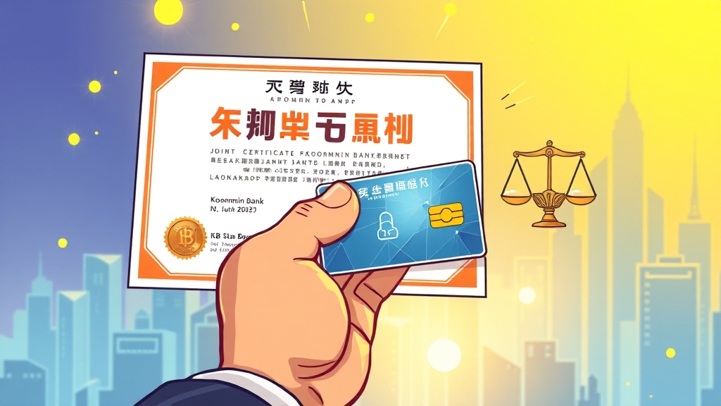 필수 준비물: 공동인증서 & 계정 (cartoon 스타일)