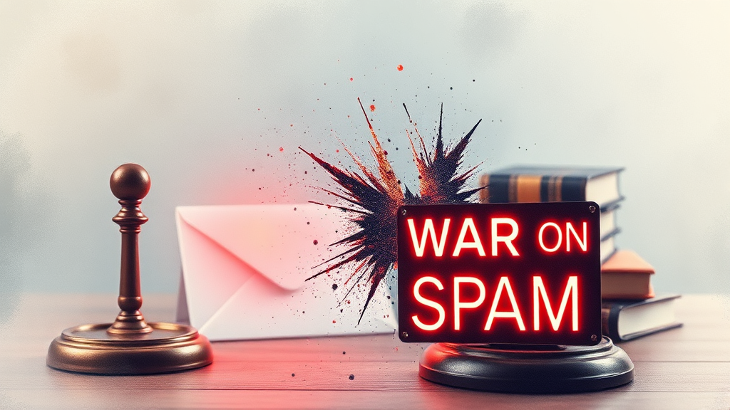 스팸 메일 규제, 어떤 법이 있을까요? (watercolor 스타일)