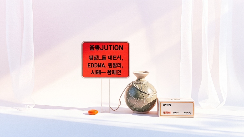 요비신정 부작용 & 주의사항 (watercolor 스타일)