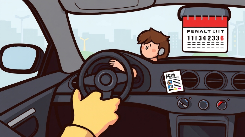 효과적인 벌점 관리 전략 (cartoon 스타일)