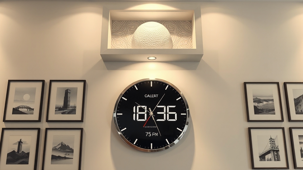 LED 벽시계, 왜 매립해야 할까? (realistic 스타일)