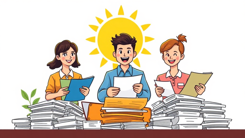 햇살론, 필요 서류는? (cartoon 스타일)