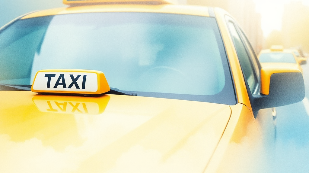 쿠폰 발급: 택시비 절약 시작 (watercolor 스타일)