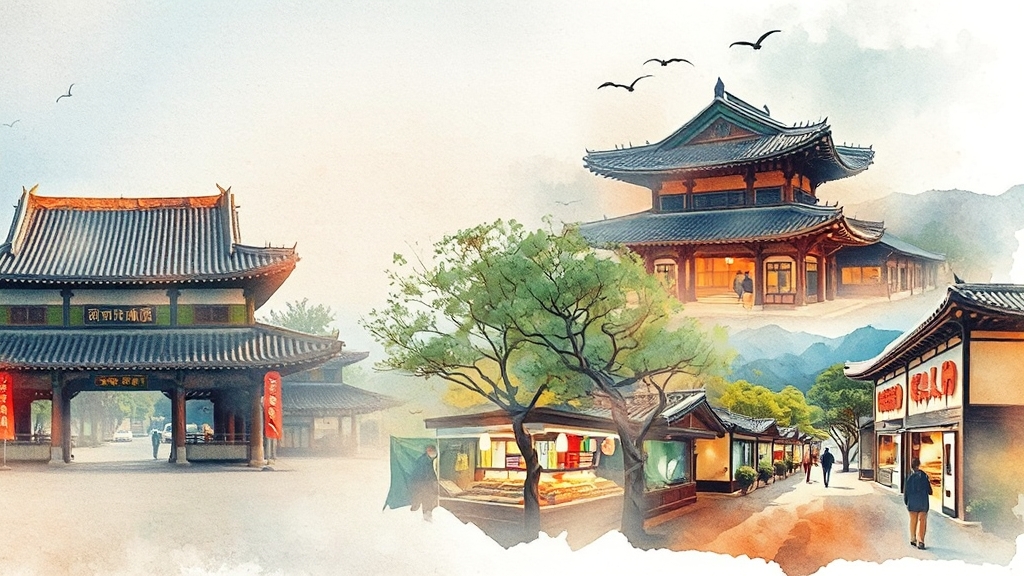 남원 당일치기 코스 & 꿀팁 (watercolor 스타일)