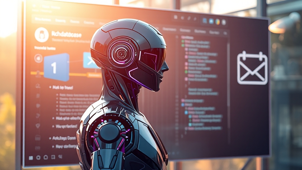 AI 에이전트 핵심 기술은? (realistic 스타일)