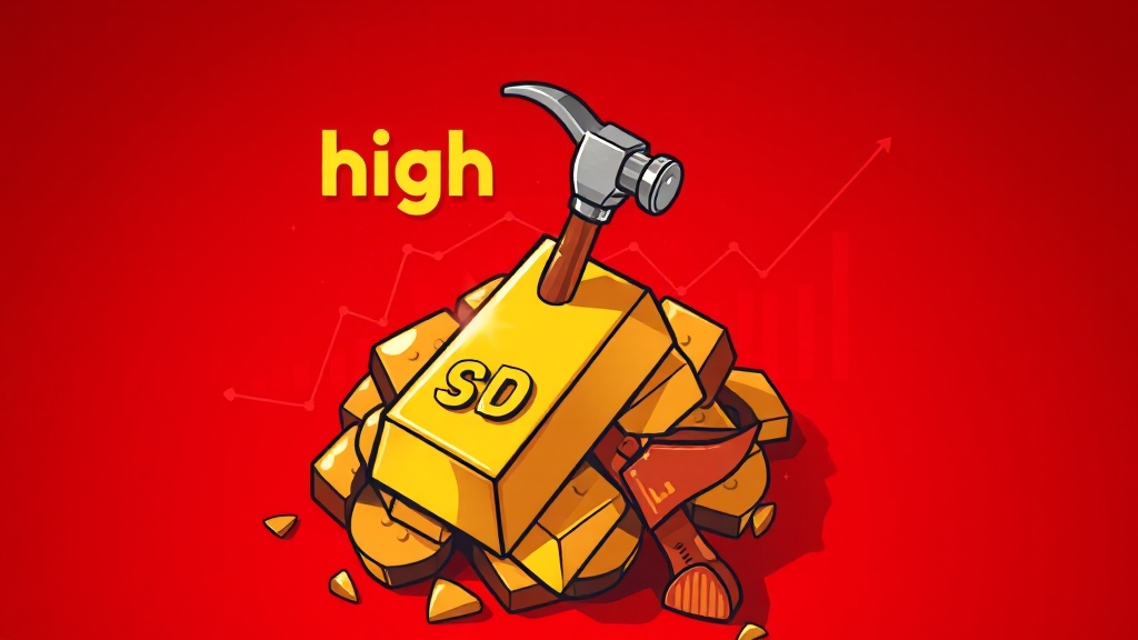 금 선물 및 파생상품: 고수익 고위험 투자 (cartoon 스타일)