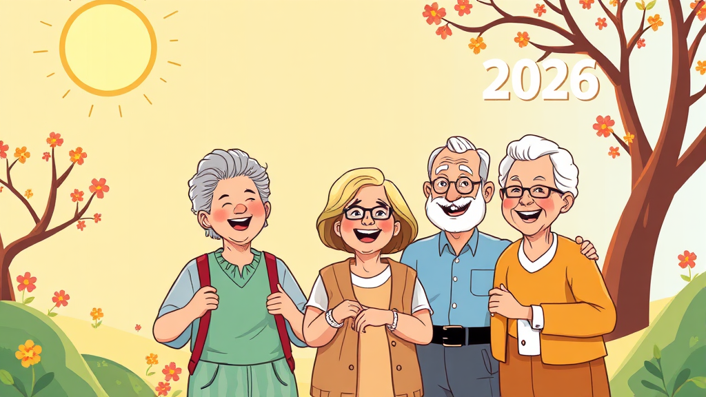 2026년, 더 나은 노후를 위해 (cartoon 스타일)