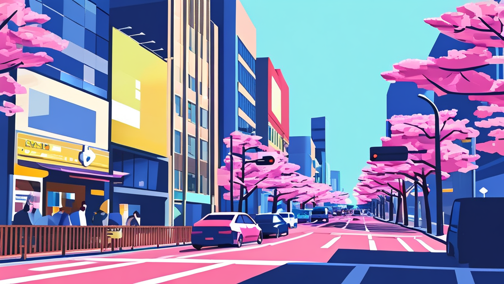 길 찾기 팁: 스마트폰 앱 활용 및 현지 정보 (illustration 스타일)