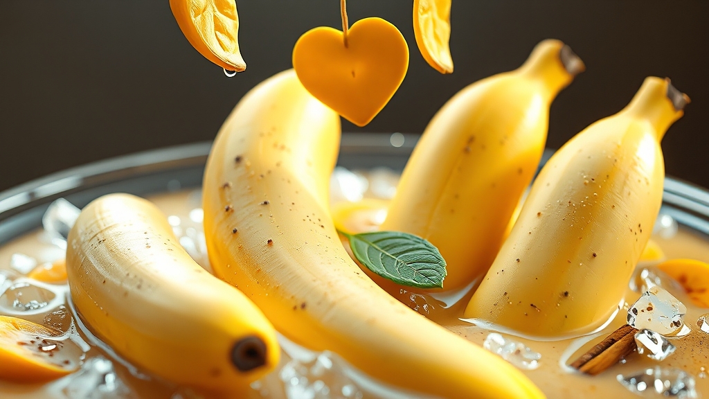 냉동 바나나 효능 (realistic 스타일)