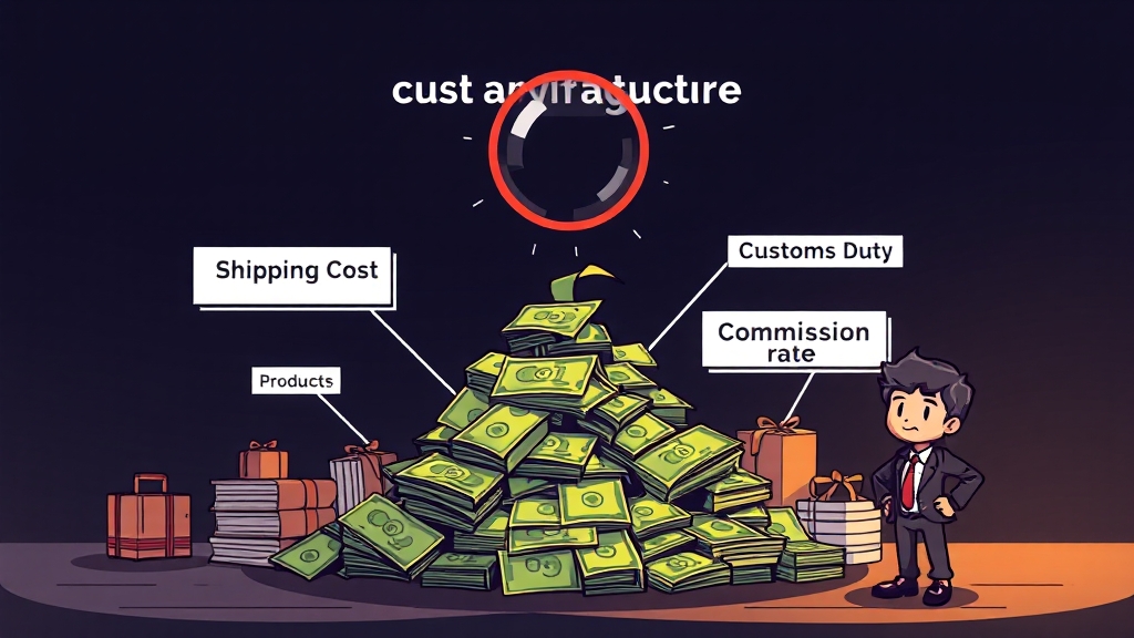 비용 구조 & 주의사항 (cartoon 스타일)