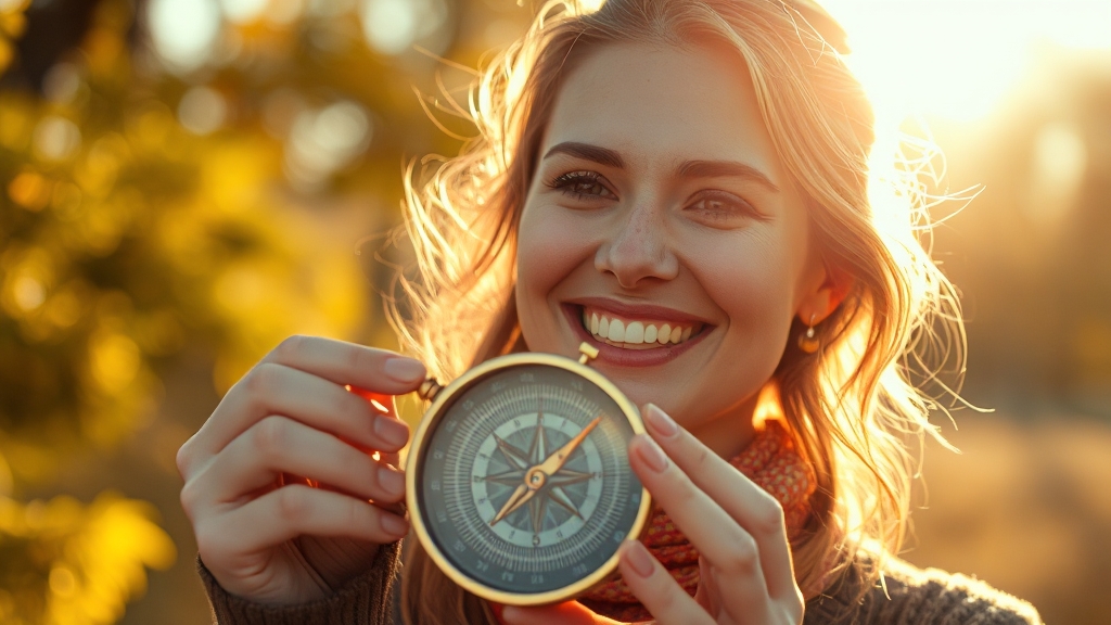 운세와 긍정적인 삶의 자세 (realistic 스타일)