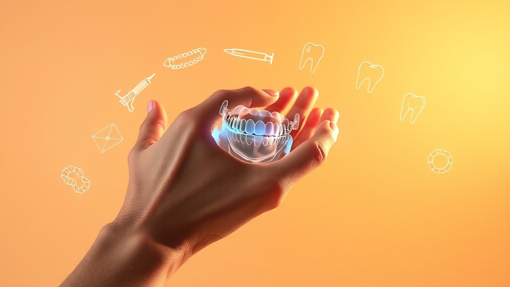 턱 통증 치료 사례 일러스트