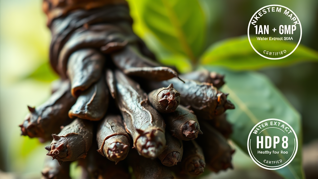 파비플로라 추출물 제품 선택 기준 (realistic 스타일)