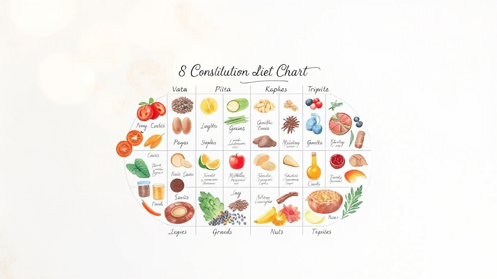 체질별 맞춤 섭생표 완벽 정리 (watercolor 스타일)