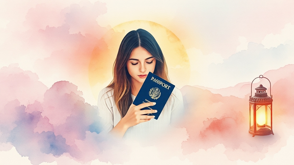 ESTA 신청, 어떻게 하나요? (watercolor 스타일)