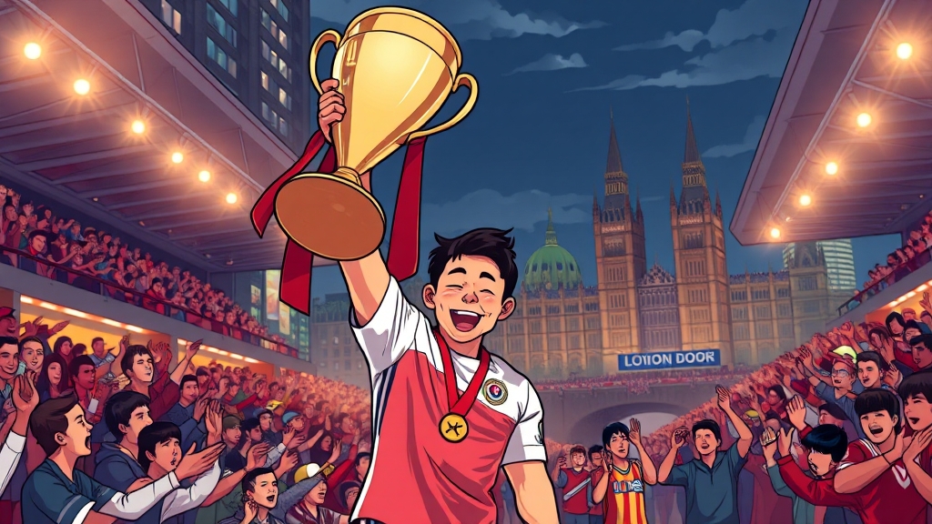 토트넘, 유로파리그 우승 가능성 분석 (cartoon 스타일)