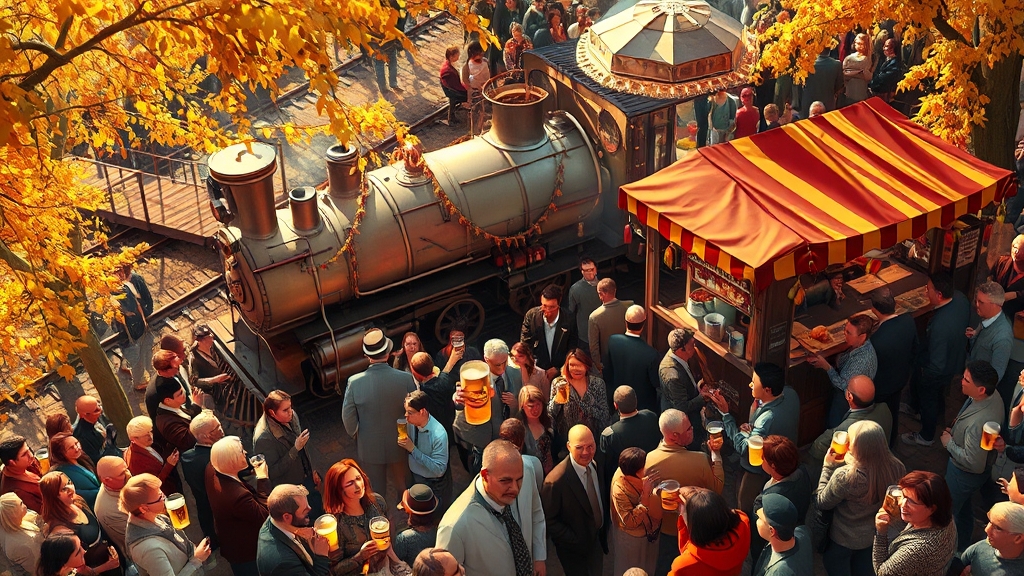 가을 축제, 꿀팁 대방출! (realistic 스타일)