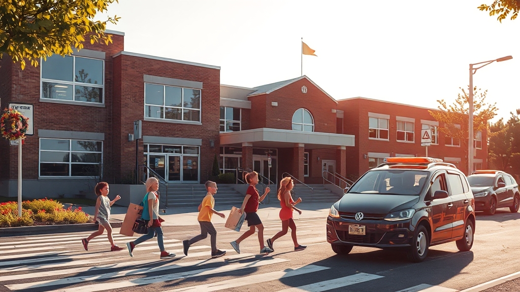 결론: 안전한 스쿨존, 함께 만들어요 (realistic 스타일)