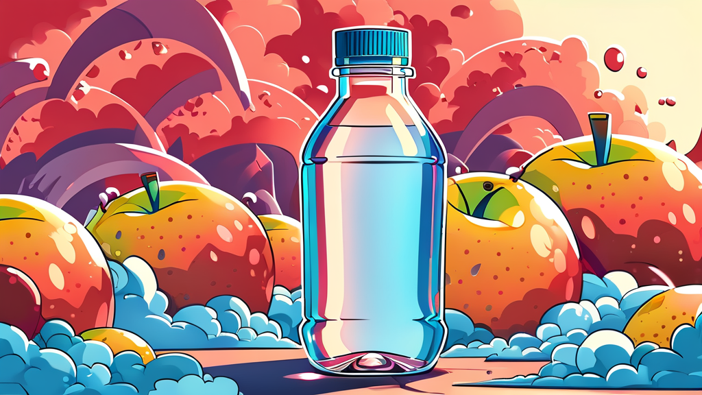 애플사이다비니거, 무엇이 혈당을 낮출까? (cartoon 스타일)