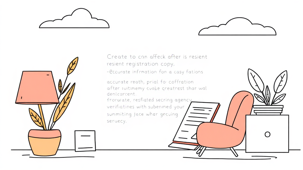 주민등록등본 발급 후 확인 사항 (illustration 스타일)