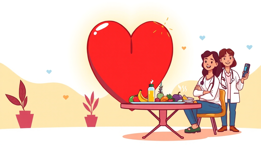 심근경색 후 관리, 2차 예방이 중요! (cartoon 스타일)