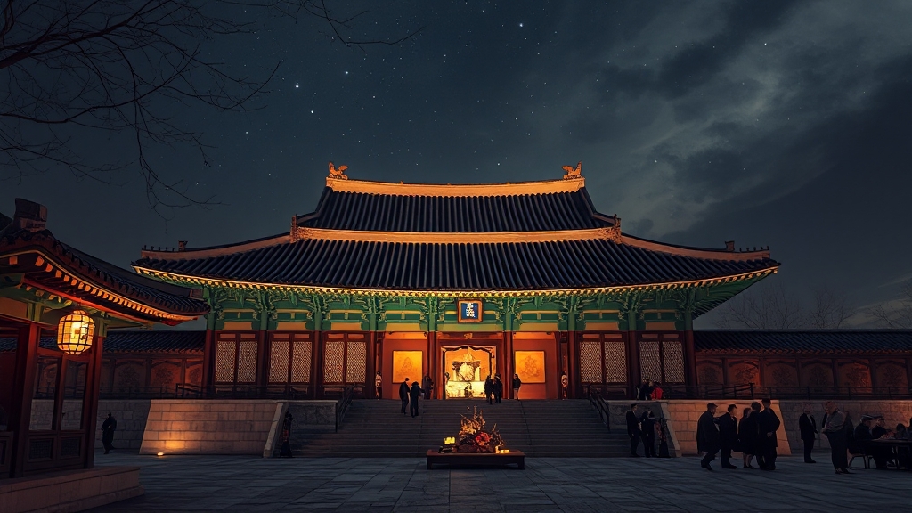 특별한 밤의 궁궐 체험 (realistic 스타일)
