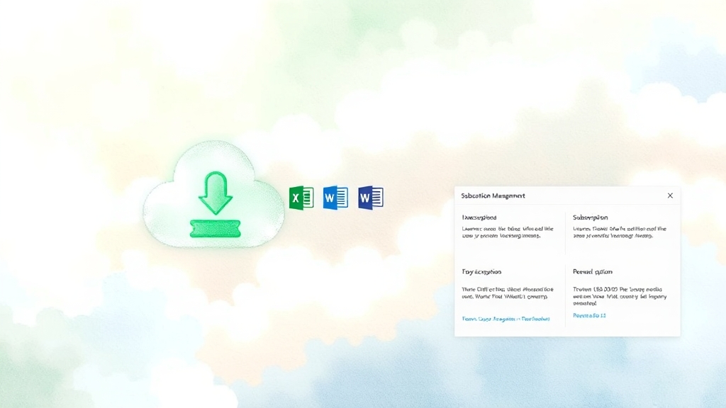 마이크로소프트 365 무료 체험부터 구독 해지까지 완벽 가이드 7 MS 365 다운로드 및 설치 (watercolor 스타일)