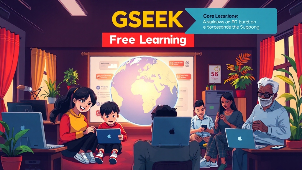 GSEEK 소개 및 핵심 기능 (cartoon 스타일)