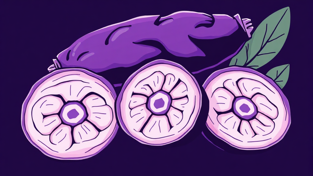 흑생강 주요 성분 및 특징 (illustration 스타일)