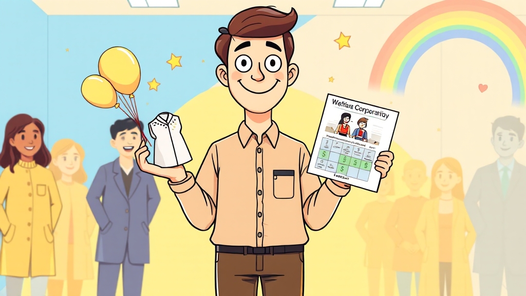 지사에서 받을 수 있는 혜택 (cartoon 스타일)