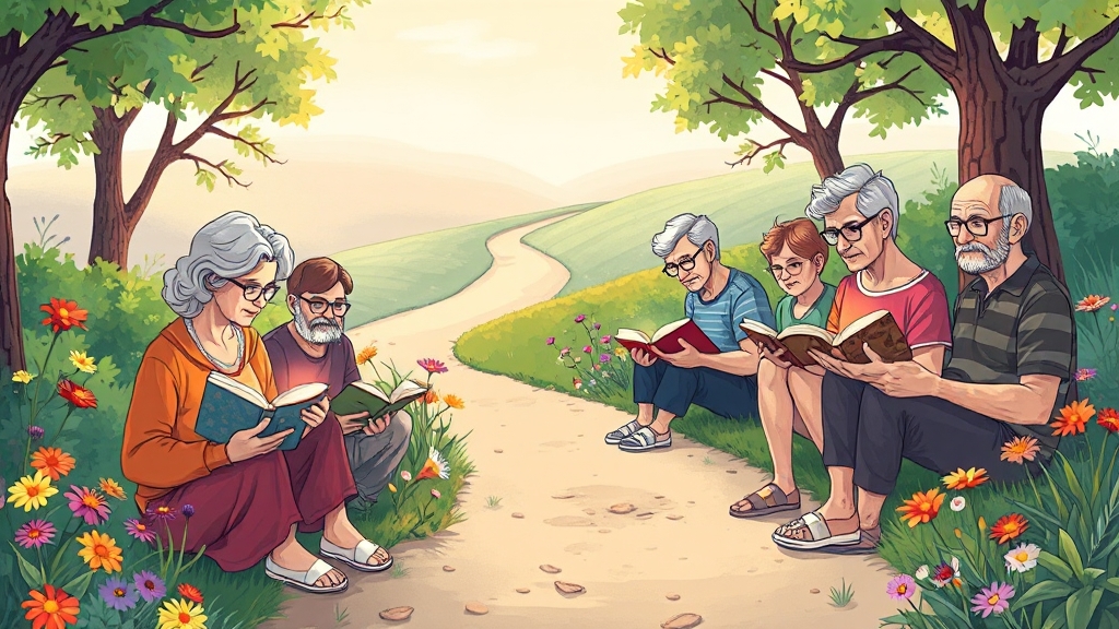 삶의 목적과 의미 찾기 (cartoon 스타일)