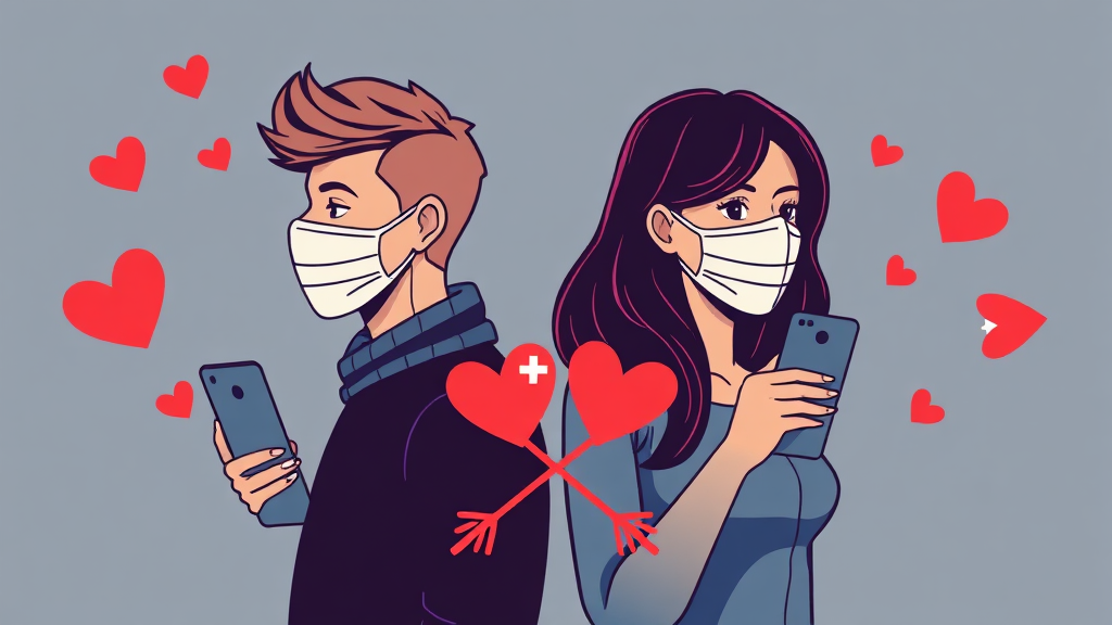 만남 앱 사기 유형 & 예방 (illustration 스타일)