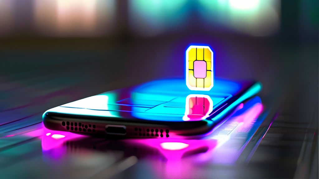 유심 교체 관련 사기 주의보: 스미싱 문자 조심하세요! (realistic 스타일)