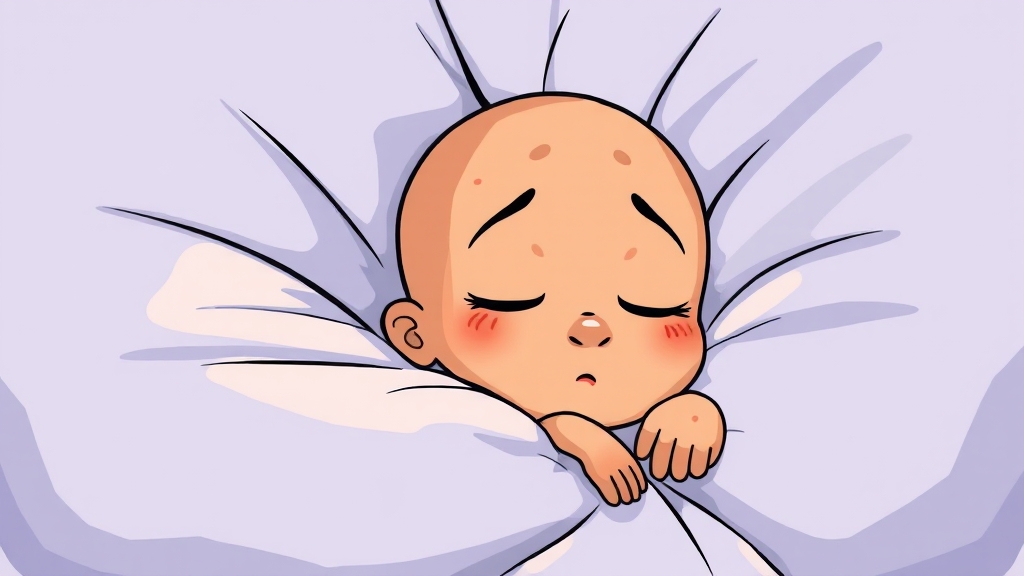 베개 커버, 왜 아토피 피부 관리에 중요할까? (cartoon 스타일)