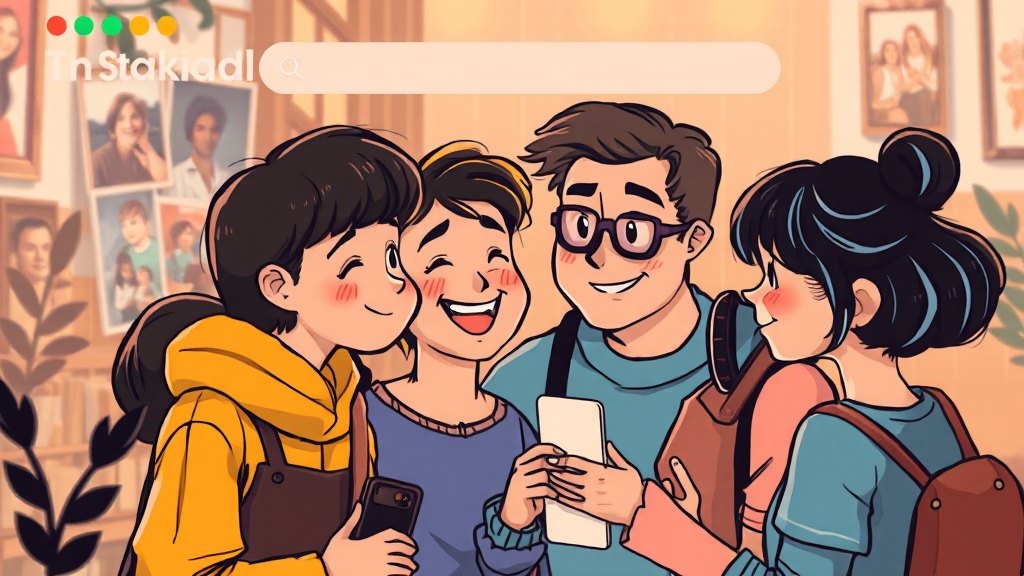 카톡 사람찾기: 왜 필요할까? (cartoon 스타일)