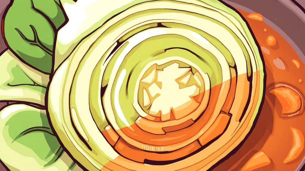 절임 배추, 간편하게 김장 준비! (cartoon 스타일)