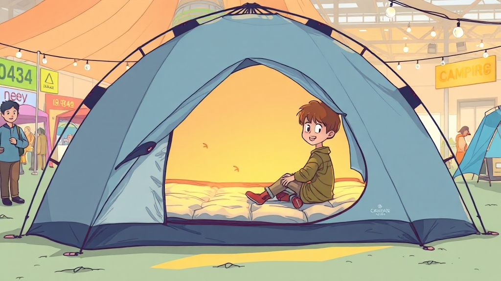 마추픽추 에어텐트: 초보 캠퍼 맞춤 (cartoon 스타일)