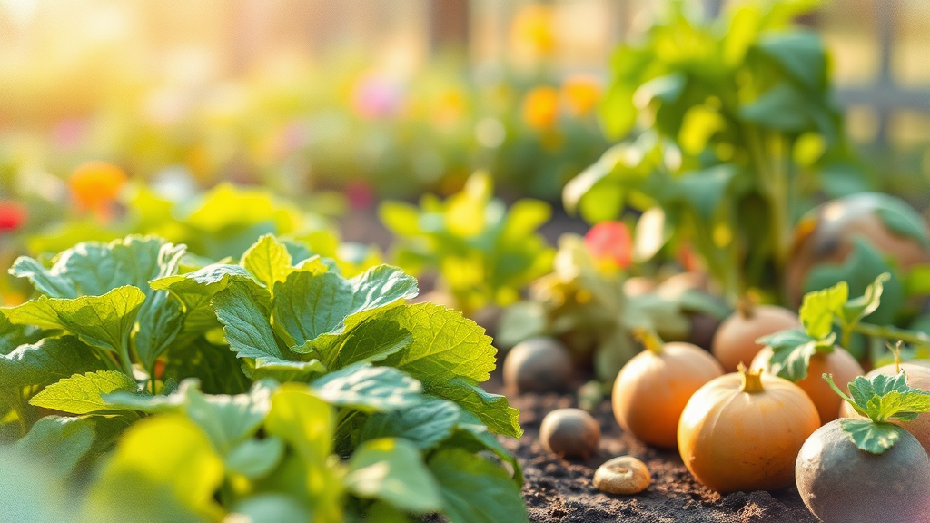 4월에 심으면 늦지 않는 인기 채소 품종 (watercolor 스타일)