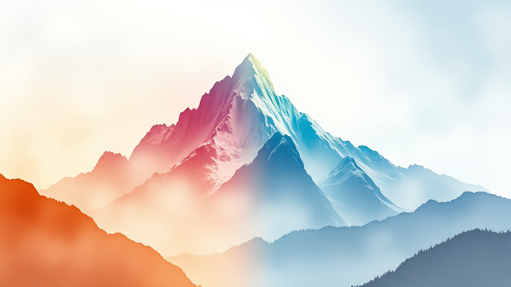 2026년 비트코인 가격 전망: 상승과 하락 시나리오 (watercolor 스타일)