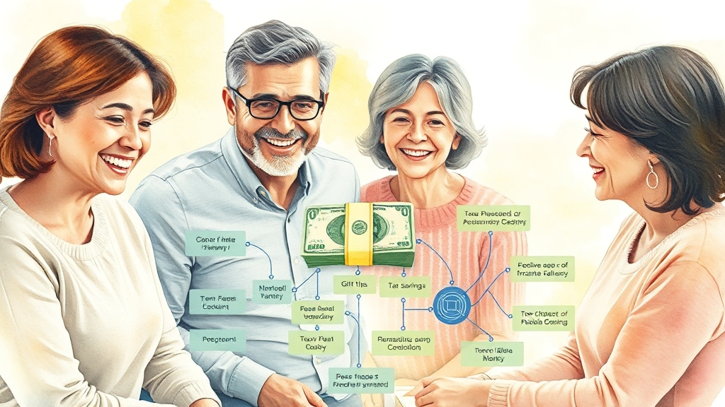 증여세 절세, 똑똑하게! (watercolor 스타일)