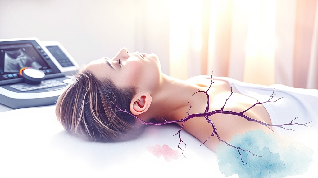 경동맥 초음파 궁금증 해결 (watercolor 스타일)