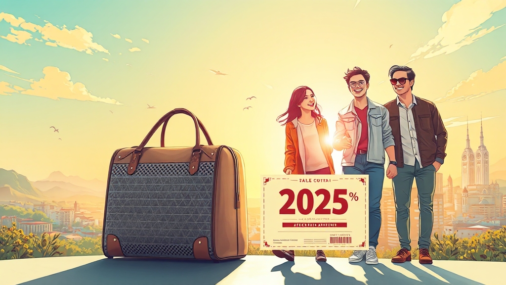 2025 숙박세일페스타, 놓치지 마세요! (illustration 스타일)