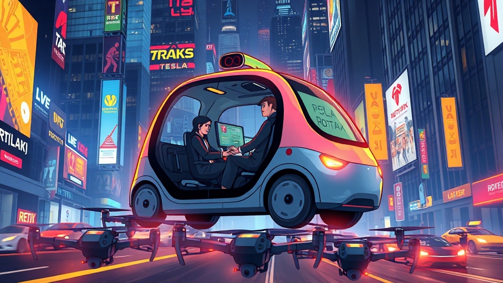 로보택시 안전성, 어떻게 확보할까? (cartoon 스타일)