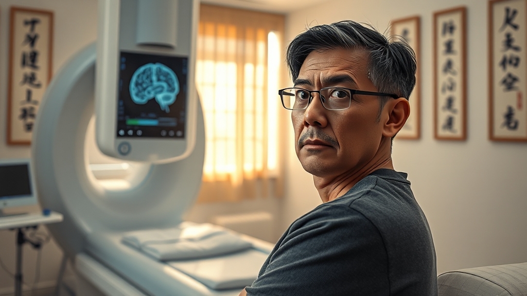 신경 쇠약, 어떻게 진단받나요? (realistic 스타일)