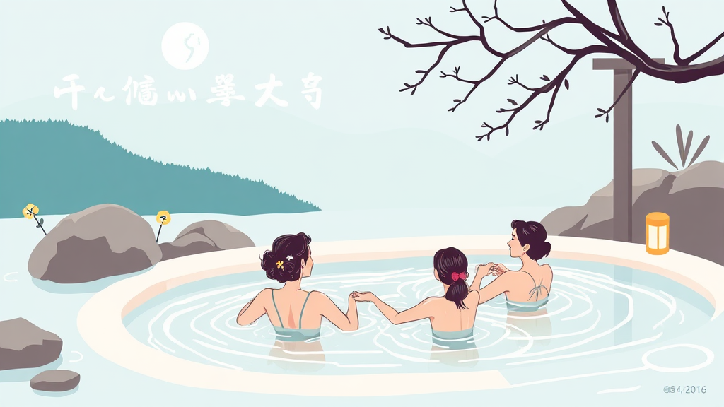 석정온천 휴스파 이용 준비물 및 꿀팁 (illustration 스타일)