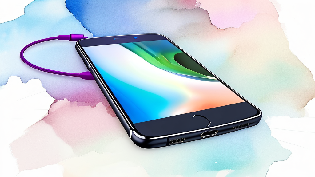 스마트폰 시대와 방아쇠수지증후군 예방 (watercolor 스타일)