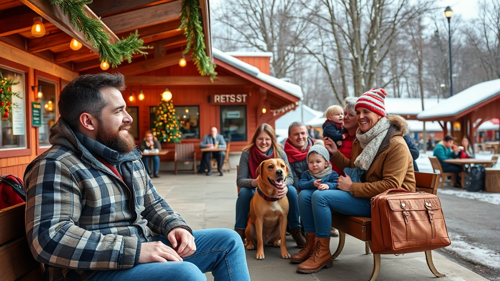 알찬 귀성길을 위한 휴게소 활용 꿀팁 (realistic 스타일)